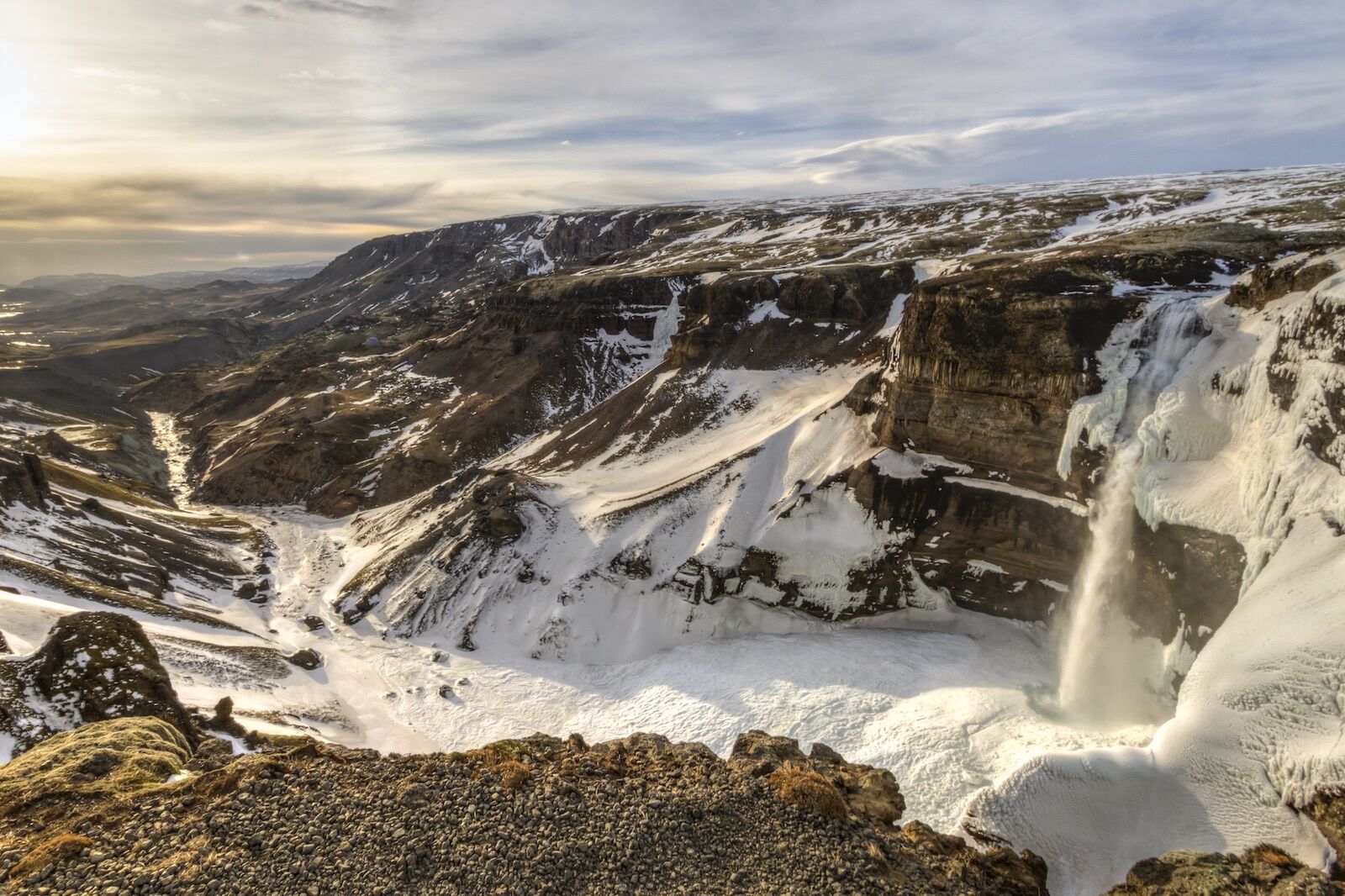 Haifoss-Iceland-Waterfalls-in-Winter-1