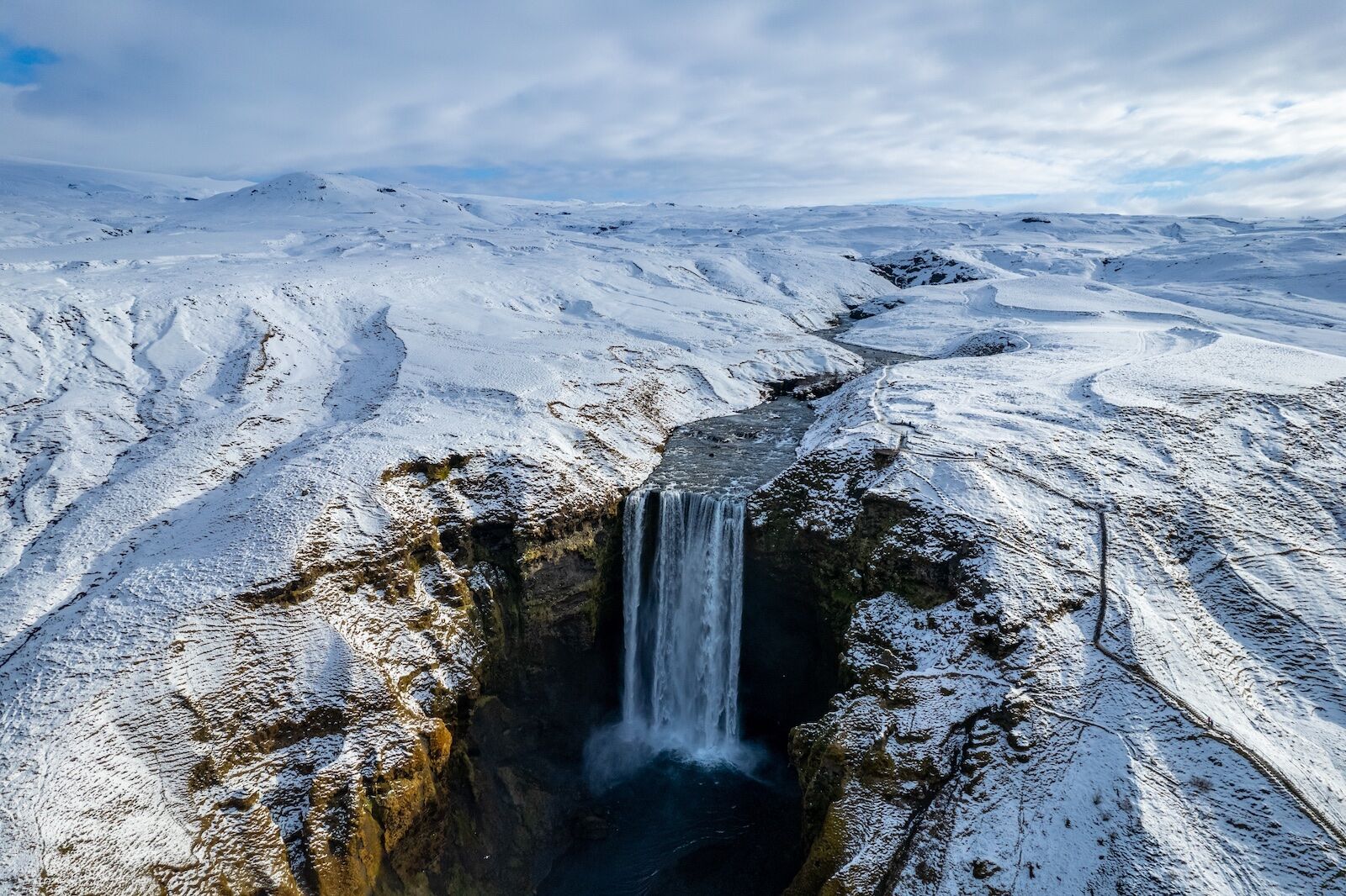 Skogafoss-Waterfalls-in-Iceland-Winter-4
